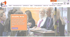 Desktop Screenshot of disabilitynorth.org.uk