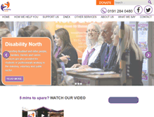 Tablet Screenshot of disabilitynorth.org.uk